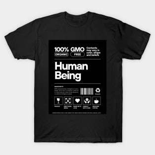 Organic Human Being Artwork - Embrace Nature with this 100% Organic, GMO Free Design T-Shirt